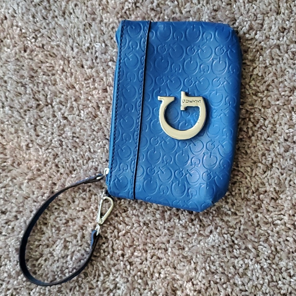 GUESS Blue Wristlet